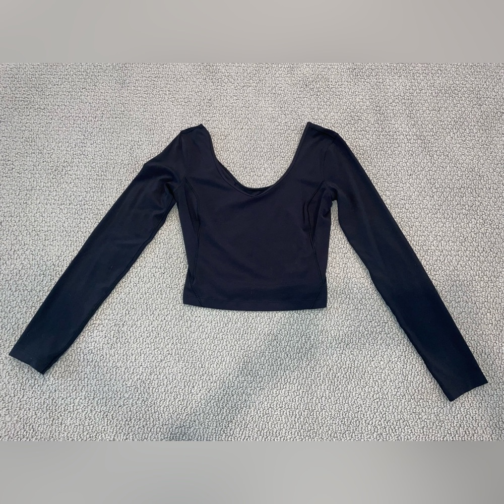 Lululemon Align Long Sleeve Shirt Black Size 4